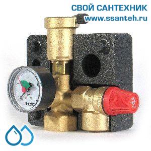 14527 HERZ 1210415 Группа безопасности для котла, PN 3 бара, -10...+120°С, до 75 кВт