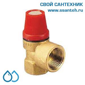 14770 HERZ 1261301 Клапан предохранительный сбросной для котлов и водонагревателей 0..110°С, DN 15 PN 6, до 75 кВт