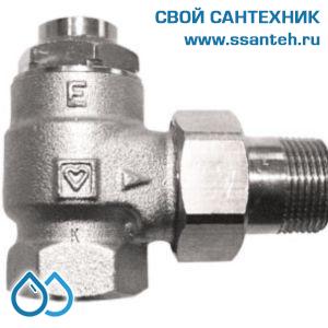 14867 HERZ 1372402 Клапан для отключения радиатора угловой, 3/4", Kvs 8,4 м3/час, PN 10 бар, 110°C, с высокой пропускной способностью