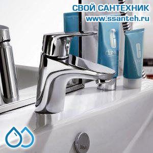 03354 BRAVAT F14898C-1(DR 0226) Drop Смеситель на раковину низкий, хром
